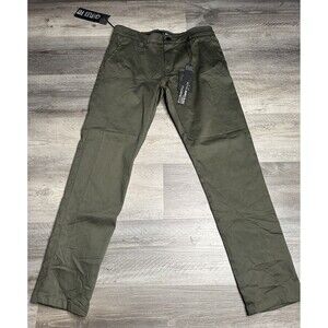 NWT Fried Denim G-Flex Fit Slim Chino Pants Mens 32x30 Olive Green Stretch